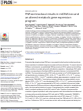 Cover page: PNPase knockout results in mtDNA loss and an altered metabolic gene expression program