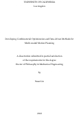 Cover page: Developing Combinatorial Optimization and Data-driven Methods for Multi-modal Motion Planning