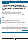 Cover page: Associations between subcutaneous fat density and systemic inflammation differ by HIV serostatus and are independent of fat quantity