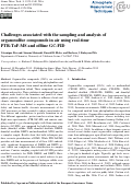 Cover page: Challenges associated with the sampling and analysis of organosulfur compounds in air using real-time PTR-ToF-MS and offline GC-FID