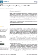 Cover page: Understanding Laboratory Testing for SARS-CoV-2.