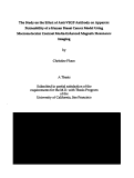 Cover page: The study on the effect of anti-VEGF antibody on apparent permeability of a human breast cancer model using macromolecular contrast media-enhanced magnetic resonance