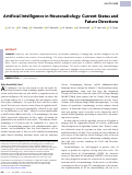 Cover page: Artificial Intelligence in Neuroradiology: Current Status and Future Directions.