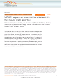 Cover page: MORC1 represses transposable elements in the mouse male germline.