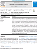 Cover page: The effects of biodegradable and plastic film mulching on nitrogen uptake, distribution, and leaching in a drip-irrigated sandy field