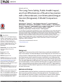 Cover page: The Long-Term Safety, Public Health Impact, and Cost-Effectiveness of Routine Vaccination with a Recombinant, Live-Attenuated Dengue Vaccine (Dengvaxia): A Model Comparison Study