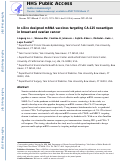 Cover page: In silico designed mRNA vaccines targeting CA-125 neoantigen in breast and ovarian cancer.