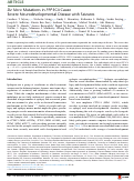 Cover page: De Novo Mutations in PPP3CA Cause Severe Neurodevelopmental Disease with Seizures.