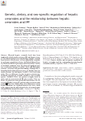 Cover page: Genetic, dietary, and sex-specific regulation of hepatic ceramides and the relationship between hepatic ceramides and IR [S]