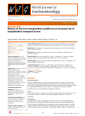 Cover page: Women on the liver transplantation waitlist are at increased risk of hospitalization compared to men