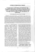 Cover page: Comparison of ELISA and PCR for the Sensitive Detection of Citrus Tristeza Virus (CTV) in Pooled Leaf Samples from Sweet Orange Groves with a Low Incidence of Infection