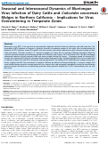 Cover page: Seasonal and interseasonal dynamics of bluetongue virus infection of dairy cattle and Culicoides sonorensis midges in northern California--implications for virus overwintering in temperate zones.