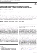 Cover page: Current human brain applications and challenges of dynamic hyperpolarized carbon-13 labeled pyruvate MR metabolic imaging