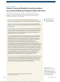 Cover page: Patient-Centered Medical Home Intervention at an Internal Medicine Resident Safety-Net Clinic