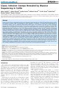 Cover page: Classic Selective Sweeps Revealed by Massive Sequencing in Cattle