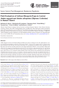 Cover page: Field Evaluation of In2Care Mosquito Traps to Control Aedes aegypti and Aedes albopictus (Diptera: Culicidae) in Hawai'i Island.