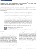 Cover page: Kinetic and perfusion modeling of hyperpolarized 13 C pyruvate and urea in cancer with arbitrary RF flip angles