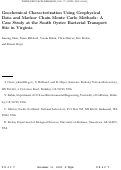 Cover page: Geochemical Characterization Using Geophysical Data and Markov Chain Monte Carolo methods: 
A Case Study at the South Oyster Bacterial Transport Site in Virginia