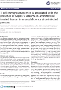 Cover page: T cell immunosenescence is associated with the presence of Kaposi's sarcoma in antiretroviral treated human immunodeficiency virus-infected persons