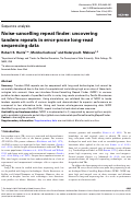 Cover page: Noise-cancelling repeat finder: uncovering tandem repeats in error-prone long-read sequencing data.