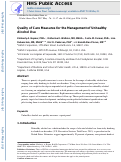 Cover page: Quality of care measures for the management of unhealthy alcohol use.