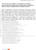 Cover page: The clustering of the SDSS-IV extended Baryon Oscillation Spectroscopic Survey DR14 quasar sample: first measurement of baryon acoustic oscillations between redshift 0.8 and 2.2