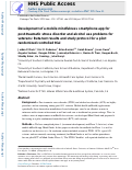 Cover page: Development of a mobile mindfulness smartphone app for post-traumatic stress disorder and alcohol use problems for veterans: Beta test results and study protocol for a pilot randomized controlled trial.