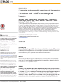 Cover page: Characterization and Correction of Geometric Distortions in 814 Diffusion Weighted Images