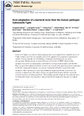 Cover page: Host adaptation of a bacterial toxin from the human pathogen Salmonella Typhi.