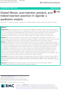 Cover page: Gluteal fibrosis, post-injection paralysis, and related injection practices in Uganda: a qualitative analysis