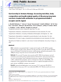 Cover page: Survivorship in immune therapy: Assessing toxicities, body composition&nbsp;and health-related quality of life among long-term survivors treated with antibodies to programmed death-1 receptor and its ligand.