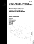 Cover page: Photodissociation and Reaction Dynamics Studies Using Third-Generation Synchrotron Radiation