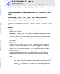 Cover page: Resilience and associated characteristics in adults with spina bifida