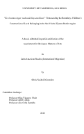 Cover page: Es el mismo lugar, nada más hay una línea : transcending the boundary- children's construction of local belonging in the San Ysidro-Tijuana border region