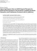 Cover page: Improving Response Rates to EGFR‐Targeted Therapies for Head and Neck Squamous Cell Carcinoma: Candidate Predictive Biomarkers and Combination Treatment with Src Inhibitors