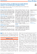 Cover page: The Impact of Race and Ethnicity Upon Health-Related Quality of Life and Mortality in Dialysis Patients