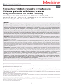 Cover page: Tamoxifen-related endocrine symptoms in Chinese patients with breast cancer