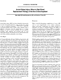 Cover page: Acute Kidney Injury: When to Start Renal Replacement Therapy in the Non-Critical Inpatient
