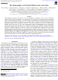 Cover page: The Demographics of Terrestrial Planets in the Venus Zone