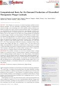 Cover page: Computational Basis for On-Demand Production of Diversified Therapeutic Phage Cocktails.