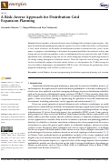 Cover page: A Risk-Averse Approach for Distribution Grid Expansion Planning