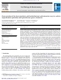 Cover page: Chars produced by slow pyrolysis and hydrothermal carbonization vary in carbon sequestration potential and greenhouse gases emissions