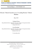 Cover page: Electric Vehicle Incentives in 13 Leading Electric Vehicle Markets