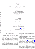 Cover page: Run scenarios for the Linear Collider