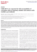 Cover page: CsMLO8/11 are required for full susceptibility of cucumber stem to powdery mildew and interact with CsCRK2 and CsRbohD.