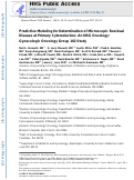 Cover page: Predictive modeling for determination of microscopic residual disease at primary cytoreduction: An NRG Oncology/Gynecologic Oncology Group 182 Study.