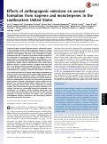 Cover page: Effects of anthropogenic emissions on aerosol formation from isoprene and monoterpenes in the southeastern United States