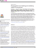 Cover page: Phenopacket-tools: Building and validating GA4GH Phenopackets