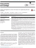 Cover page: Tendon and ligament as novel cell sources for engineering the knee meniscus