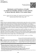 Cover page: Distribution and Prevalence of Health in a National Probability Sample of Three Cohorts of Sexual Minority Adults in the United States